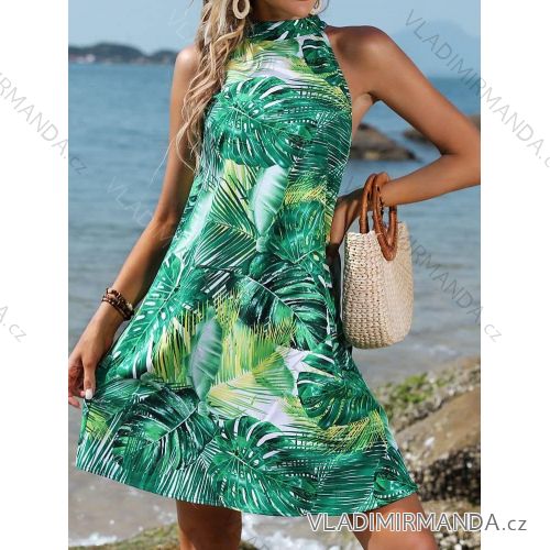Šaty letné krátke icecool bez rukávov dámske (S/M ONE SIZE) TALIANSKA MÓDA IMM24M84269A