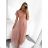 Šaty spoločenské elegantný krátky rukáv dámske (S/M ONE SIZE) TALIANSKA MÓDA IMPSH223589L/DUR - biela - S/M