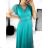 Šaty spoločenské elegantný krátky rukáv dámske (S/M ONE SIZE) TALIANSKA MÓDA IMPSH223589L/DUR - biela - S/M