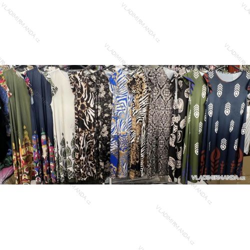 Šaty letné elegantné icecool bez rukávov dámske (S/M ONE SIZE) TALIANSKA MÓDA IMM24M780B