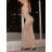 Šaty dlhé elegantné na ramienka dámske (S/M ONE SIZE) TALIANSKA MÓDA IMM24M655003