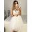 Šaty spoločenské elegantné bez rukávov krátke plesové dámske (S/M ONE SIZE) TALIANSKA MÓDA IMM24495