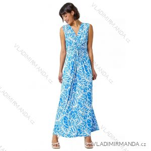 Šaty dlhé bez rukávov letné icecool dámske (S/M/L ONE SIZE) TALIANSKA MÓDA IMM24M232