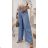 Nohavice letné s opaskom dámske (S/M/L ONE SIZE) TALIANSKA MÓDA IMWAD24170