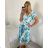Šaty letné icecool krátky rukáv dámske (M/L ONE SIZE) TALIANSKA MÓDA IMM24M5471B