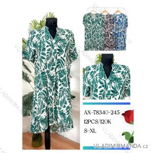 Šaty krátke letné krátky rukáv dámske (S-XL) poľská moda HKW24AX-78340-245