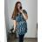Šaty/tunika košeľová s opaskom krátky rukáv dámske (54/56 ONE SIZE) TALIANSKA MóDA IM324LULU