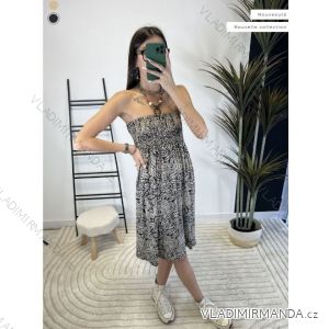 Šaty carmen letné dámske (S/M/L ONE SIZE) FRANCÚZSKA MÓDA FMPZM24310-12