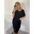 Šaty voľnočasové oversize krátky rukáv dámske letní nadrozmer (XL/2XL/3XL ONE SIZE) TALIANSKA MODA IM723POLY