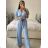 Súprava letný top a nohavice dámske (S/M ONE SIZE) TALIANSKA MóDA IM324150
