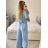 Súprava letný top a nohavice dámske (S/M ONE SIZE) TALIANSKA MóDA IM324150