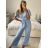 Súprava letný top a nohavice dámske (S/M ONE SIZE) TALIANSKA MóDA IM324150