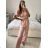 Súprava letný top a nohavice dámske (S/M ONE SIZE) TALIANSKA MóDA IM324150
