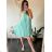 Šaty letné skladané bez rukávov dámske (S/M/L ONE SIZE) TALIANSKA MÓDA IMWDK24360 biela S / M