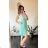 Šaty letné skladané bez rukávov dámske (S/M/L ONE SIZE) TALIANSKA MÓDA IMWDK24360 biela S / M