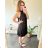 Šaty letné skladané bez rukávov dámske (S/M/L ONE SIZE) TALIANSKA MÓDA IMWDK24360 biela S / M