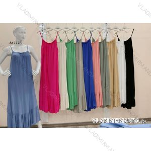 Šaty dlhé letné na ramienka dámske (S/M/L ONE SIZE) TALIANSKA MÓDA IMWBH24091
