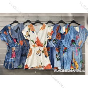 Overal krátky letný krátky rukáv dámsky (S/M/L ONE SIZE) TALIANSKA MÓDA IMWGS24532