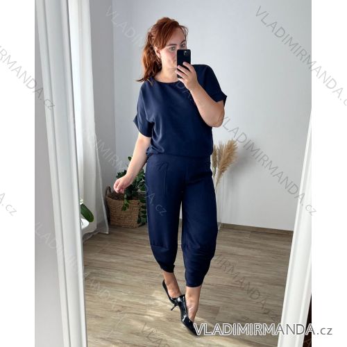 Súprava letná oversize tunika a nohavice dámska (S/M/L ONE SIZE) TALIANSKA MÓDA IMD24033