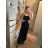 Šaty šifonové dlouhé letní na ramínkách dámské (S/M ONE SIZE) ITALSKá MóDA IMD24128 biela S / M