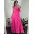Šaty na ramienka elegantné dámske (S/M ONE SIZE) TALIANSKA MÓDA IMWAA24002