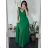 Šaty na ramienka elegantné dámske (S/M ONE SIZE) TALIANSKA MÓDA IMWAA24002/DUR -   béžová smetanová -   S / M
