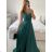 Šaty dlhé elegantné spoločenské bez rukávov dámske (S/M ONE SIZE) TALIANSKA MÓDA IMPBB2480872bl/DU -   růžová starorůžová -   S / M