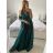 Šaty dlhé elegantné spoločenské bez rukávov dámske (S/M ONE SIZE) TALIANSKA MÓDA IMPBB2480872bl/DU -   růžová starorůžová -   S / M