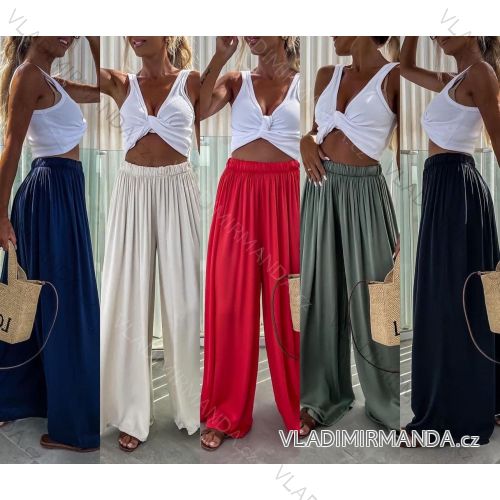 Nohavice letné oversize dámske  (S/M ONE SIZE) TALIANSKA MODA IM424441/DUR