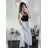 Nohavice letné háremky dlhé dámske (S/M/L ONE SIZE) TALIANSKA MÓDA IMD24199/DUR červená S/M