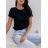 Tričko basic krátky rukáv dámske (S/M/L ONE SIZE) TALIANSKA MÓDA IMWAE24545