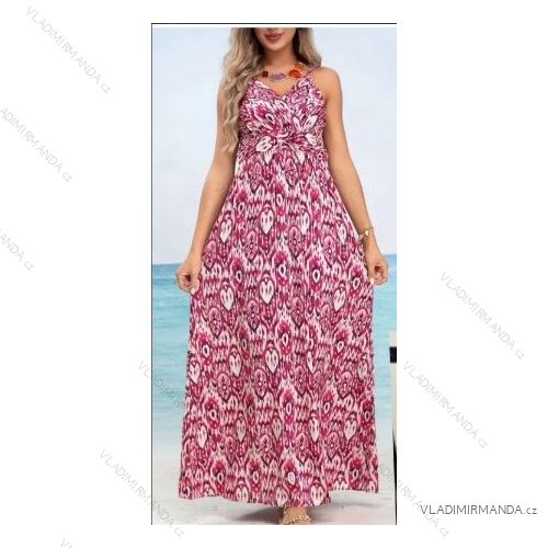 Šaty dlhé letné na ramienka dámske (S/M ONE SIZE) TALIANSKA MÓDA IMPEM2450539
