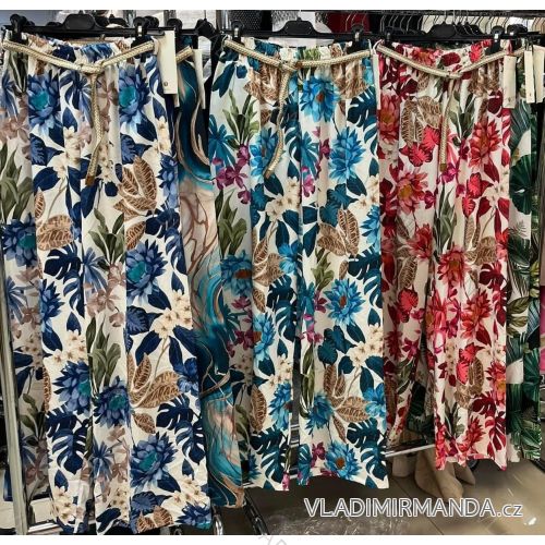 Nohavice dlhé letné dámske (S/M/L ONE SIZE) TALIANSKA MÓDA IMM24M1130