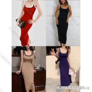 Šaty dlhé elegantné na ramienka dámske (S/M ONE SIZE) TALIANSKA MÓDA IMM24M55576