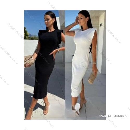 Šaty letné bez rukávu dámske (S/M ONE SIZE) TALIANSKA MÓDA IMM24M33271