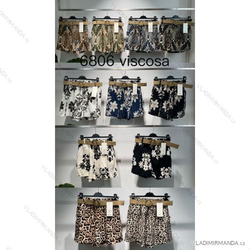 Kraťasy šortky letné dámske (S/M ONE SIZE) TALIANSKA MÓDA IMM24M6806