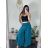 Nohavice harémky letné dlhé dámske (S/M/L ONE SIZE) TALIANSKA MÓDA IM424402 tmavo ružová S / M