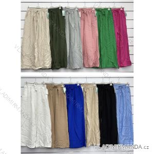 Nohavice letní dlhé dámske (S/M/L ONE SIZE) TALIANSKA MÓDA IMWKK24065
