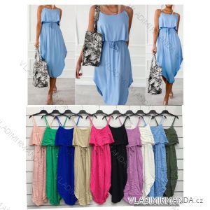 Šaty dlhé letné na ramienka dámske (S/M/L ONE SIZE) TALIANSKA MÓDA IMWKA24088