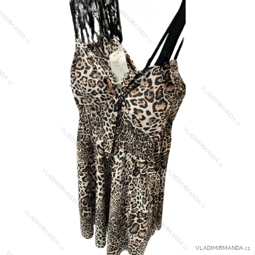Šaty krátke letné na ramienka dámske (S/M/L ONE SIZE) TALIANSKA MÓDA IMM24M4606