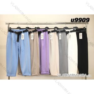 Nohavice tepláky elegantné dlhé dámske (S/M ONE SIZE) TALIANSKA MÓDA IMM24M9909