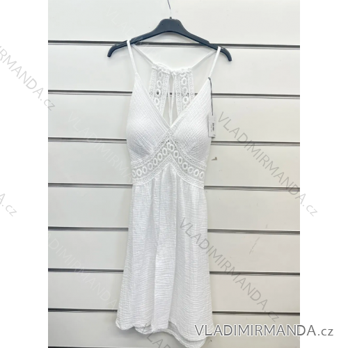Šaty letné krajkové madeira na ramienka dámske (S/M ONE SIZE) TALIANSKA MÓDA IMPSH2488518