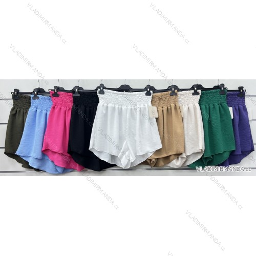 Kraťasy šortky dámske (S/M/L ONE SIZE) TALIANSKA MÓDA IMWCP24150/DU M / L čierna