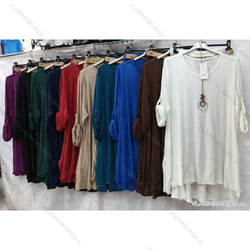 Súprava tunika a sukne dámska nadrozmer (56/58 ONE SIZE) TALIANSKA MÓDA IMWQ24302