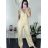 Overal dlhý bez rukávu dámsky (S/M ONE SIZE) TALIANSKA MÓDA IMWAA24001/DUR - oranžová - S/M