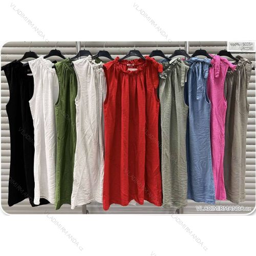 Šaty dlhé oversize bez rukávov dámske (S/M/L ONE SIZE) TALIANSKA MÓDA IMWDK24593