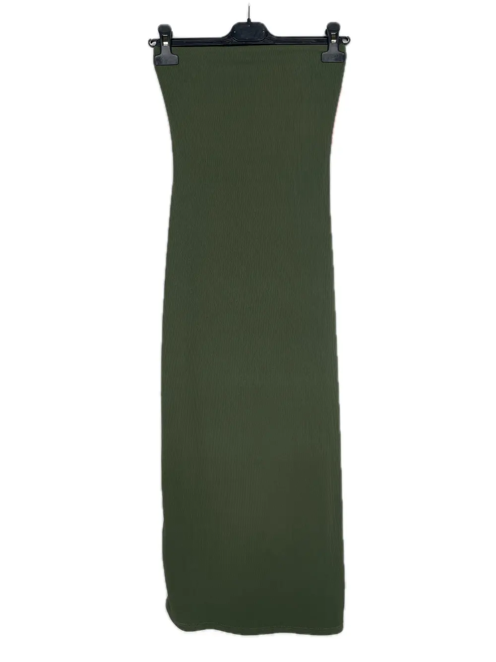 Šaty carmen letní bez rukávu dámské (XS/S/M ONE SIZE) ITALSKÁ MÓDA IMPBB24A200433 zelená khaki S / M