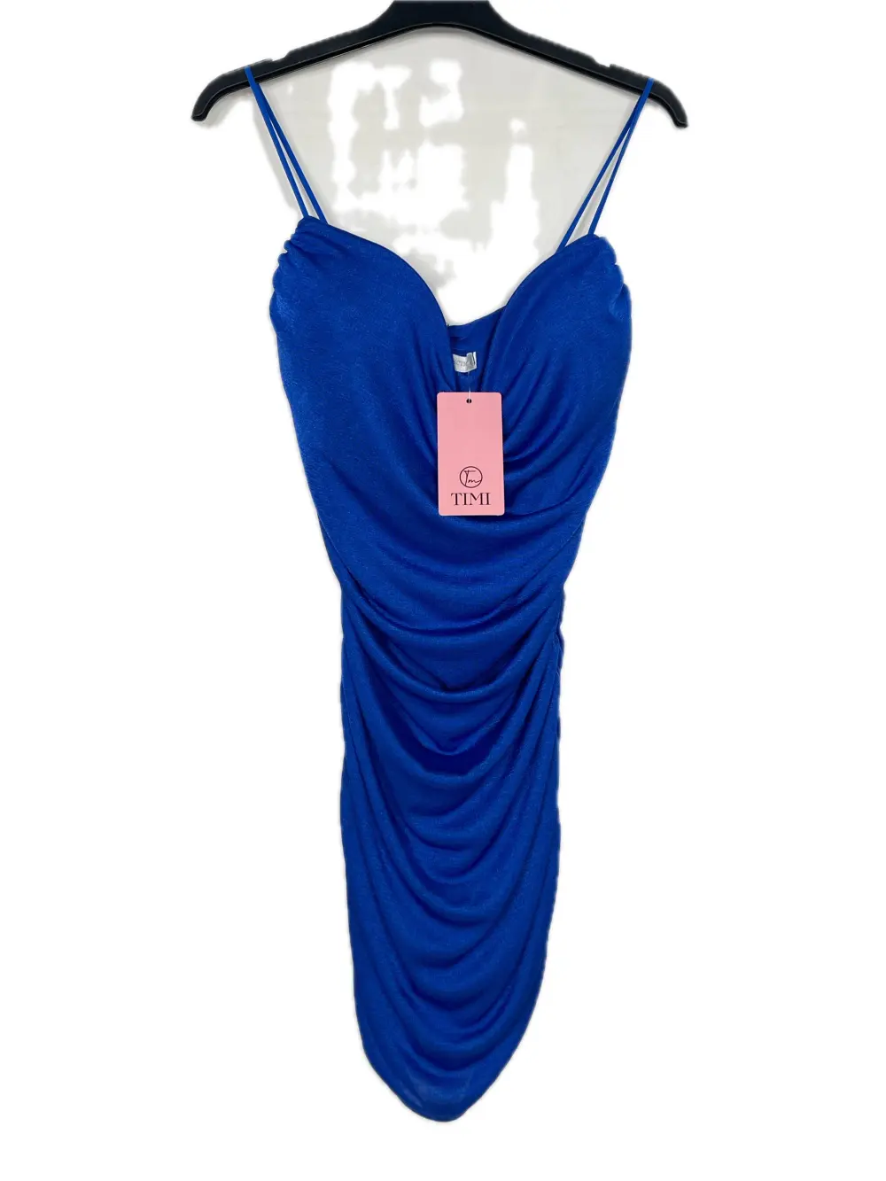 Šaty krátké carmen elegantní dámské (XS/S/M ONE SIZE) ITALSKÁ MÓDA IMPBB24H8055 svetlo modrá S / M