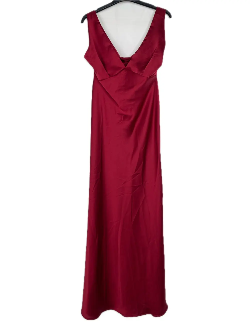 Šaty dlouhé elegantní na ramínka dámské (XS/S/M ONE SIZE) ITALSKÁ MÓDA IMPBB24B25070 červená S / M