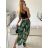 Nohavice harémky letné dlhé dámske Esme (S/M ONE SIZE) TALIANSKA MÓDA IMM239535UNVZ-5/DUR -   tmavo zelená -   S / M